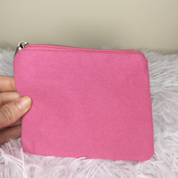 Beaded Rainbow Swirl and Smiley Face Flowers Pouch with Zipper - Picture 2 of 3